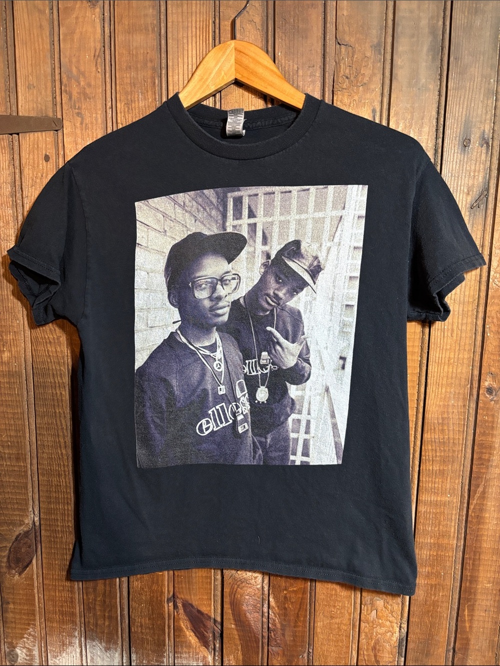 The Fresh Prince and Jazzy Jeff Black Graphic Crewneck T-Shirt